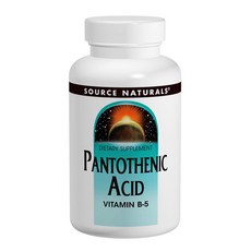 SOURCE NATURALS 泛酸維他命B-5錠 500mg, 1入, 200顆