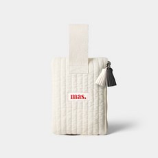 마스마룰즈 MASMARULEZ Strap pouch _ Stitched cotton Ivory 212272