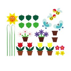 환경꾸미기세트 봄꽃 화분 봄 환경판 펠트 소품, 본상품선택, 1개