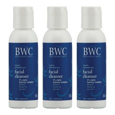 BWC 프리미엄 아로마테라피 페이셜 클렌저 3% AHA 컴플렉스, 59ml, 3개