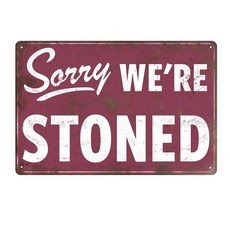 빈티지 입구 스 틴 사인 레트로 장식 말하기 쉬운 금속 파티 룸 20대 월 아트, RED1