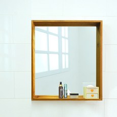 디아로마 프리미엄 원목 기본형 욕실거울_55, 오크, 1, 1개
