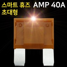 단락시 40A LED 휴즈 불빛 AMP 자동차퓨즈 초대형, 1개