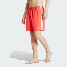 아디다스 ADIDAS KOREA 아디컬러 3-스트라이프 8인치 스윔 쇼츠 JX2690