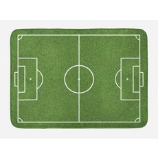 십대 방 축구장 잔디 모티프 경기장 게임 매치 우승자 챔피언 스포츠 공간 웰컴 도어 매트 욕실 미끄럼 방지 내구성 세탁 가능한 바닥 침실 주방 흡수성 러그 40.6 x 61cm
