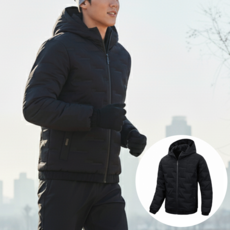 소리제 겨울러너를위한 남성 러닝자켓 패딩