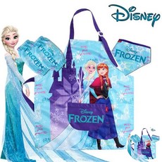 겨울왕국 유아동 어린이집 유치원 미술방수앞치마세트