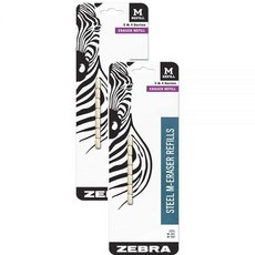 Zebra Pen Steel M 샤프 지우개 리필 7개 2팩, Zebra Pen Steel M 샤프 지우개 리필, 7