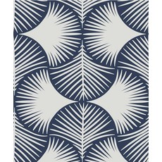 [ 1213724 ] 메이호단 라이트 그레이 팬 모양 필 앤 스틱 벽지 정글 기하학 자체 접착 네이비 블루 탈착식 콘택트 페이퍼 침실 캐비닛 드레어용 45cm x 3m(17.7