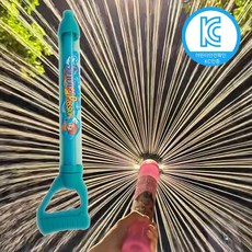 KC인증 분수물총 워터밤 인스타 주사기 연필 불꽃 물꽃놀이 물총 대용량 펌프, 블루, 1개