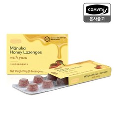 콤비타 마누카 꿀캔디 로젠지 유자 6개입 (UMF10+ 마누카꿀 함유), 1개, 6정