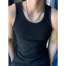 美式重磅粗螺紋緊身訓練運動背心 顯肌肉健身打底坎肩 男款無袖夏季