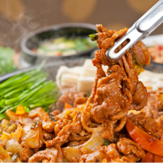 국내산 무항생제 오리 양념 주물럭 고추장 불고기 400g 캠핑 안주 고기 반찬, 1개