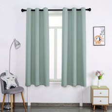 감동생활 트왈라잇 아일릿 암막커튼 2장 작은 창문 커텐 민트