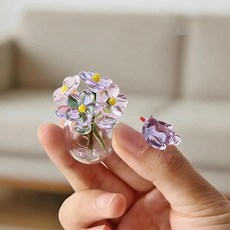 유리 꽃 장식 선물 수공예 조각품 꽃다발 꽃병 홈룸용 미니, 8. A8