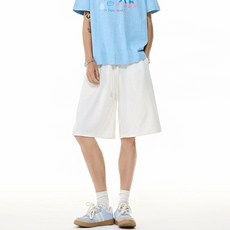 XIYULIMAN 남성용 아이스 실크 루즈핏 반바지