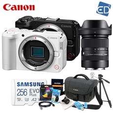 [캐논 정품] EOS R50V + 시그마 C 18-50mm F2.8 DC DN 캐논RF-S +256GB 패키지 / 브이로그 카메라 /ED