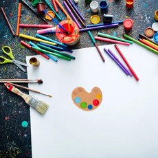 뚜껑이 나무 수채화 팔레트 구아슈 수채화용 색소 혼합 상자 장인정신 휴대용 미술, 1개