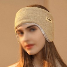 헤어밴드 3색 1개 헤어 밴드 형 뽀글이 귀 워머 귀덮개 방한, 블랙