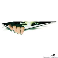 자동차 자동 스티커 수정 데칼 눈 엿보기 괴물 방수 홈 오토바이 스크래치, 1개