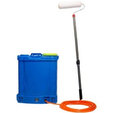 전동 페인트 롤러봉 도색 롤러 코팅 코팅기 기계 페인트롤러봉, 9. 10m관+3롤러+4인치브러시+배터리, 1개