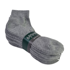 남자 이중바닥 쿠션 두꺼운 단목 발목 스포츠 양말 5켤레, 그레이5켤레