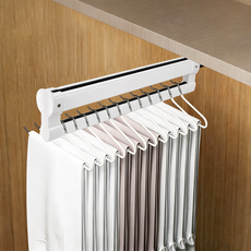 슬라이딩 옷걸이 인출식 바지걸이 행거, 1개, 40cm White