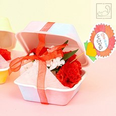 호야댁디자인 꽃도시락 카네이션 만들기, 카네이션꽃도시락키트KBMK