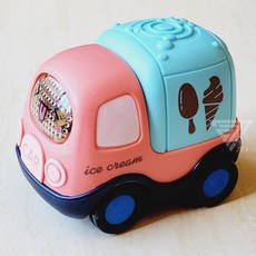 台灣出貨 迷你可愛表情圓潤慣性車 慣性車 工程車 滑行車 玩具車 消防車 警車 救護車 小汽車 甜品車 遊戲車, 1個