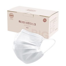 고르고 바른 마스크 성인용 특대형, 50매입, 1개, 화이트