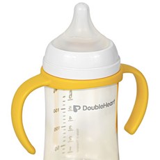 순수아 젖병손잡이/고급형 (더블하트 3세대 젖병 호환), 젖병손잡이 고급형-옐로우 1개, 1세트
