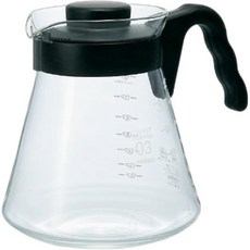 하리오 V60 유리 커피 서버 1000ml 블랙