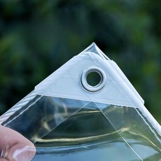 투명 타포린 방수 천 발코니 대피소 정원 천막 방수포 항해 텐트 커버, 18. 1x1.5m