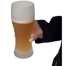 도요사사키 아와다치 불투명 거품 맥주잔 360ml, 1개