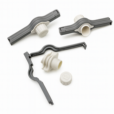 네오셀링 뚜껑형 밀폐클립 봉투집게 따르는 마개형 집게 5P세트, 5개, 화이트그레이