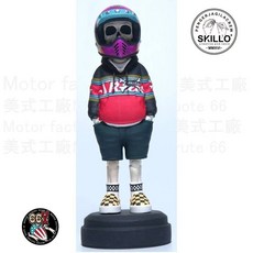 《美式工廠》SKILLO手工彩繪大型立型公仔 JTH POP Rainbow 獨特彩虹配色 增添生活藝術氣息, 1個