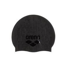 Arena 남녀공용 샤인 실리콘 수영 모자 여성 및 남성용 피트니스 수영 집중 트레이닝, 2)블랙블루