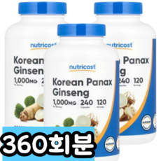 뉴트리코스트 인삼 240캡슐, 360회분, 1개