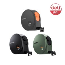 델리 홈시리즈 줄자 블랙, 1개, 3m