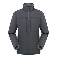 純色防風防水保暖軟殼外套 (男女同款)