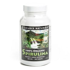 SOURCE NATURALS 螺旋藻錠 500mg, 200顆, 1罐