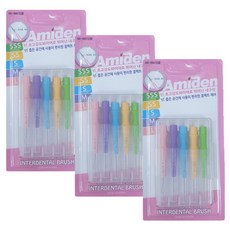 리뉴얼 아미덴 치간칫솔 5종 혼합사이즈, 3세트, 혼합