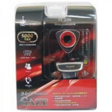 GAZE PC236 360度全景網路攝影機，內建降噪麥克風，視訊會議直播首選, Black