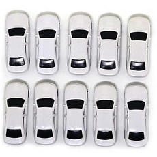 포레스 건축모형재료 백색 자동차 모형 디오라마 미니어처 피규어, 1세트, 1:150(10p)