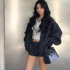 투니스 여성 빈티지 루즈핏 긴소매 니트 가디건