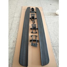 랜드로버 사이드 스텝 이보크 보조판 고정페달 발걸이 랜드로바 레인지로버 디펜더 옆발판, 기본 색상, 13-19 랜드로버 행정 발판 세트