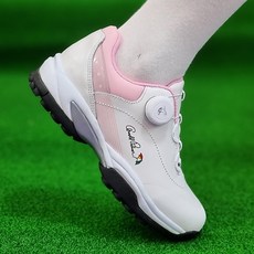 Arnold Palmer 雨傘牌 女款拼色綁帶高爾夫鞋