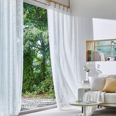 모던하우스 데이지 시어 아일렛형 긴창문커튼 140x240 2p-BL3125018