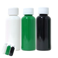 [엠유종합상사] 미술교육 그림교구 아동미술재료 푸어링 아트 페인트 D세트 50ml x 3색 흰색 초록 검정 오브제 인형 별매