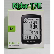 Bryton Rider 17E 碼錶 固定座 安全繩 3英吋螢幕顯示 25小時電量續航力 來電.訊息.郵件智慧通知, 1個, Rider 17 碼錶+固定座+安全繩